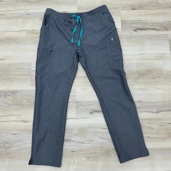 FIGS Livingston Basic Scrub Pants Grey Sz Lg Technical Collection Gray silver - Picture 4 of 8